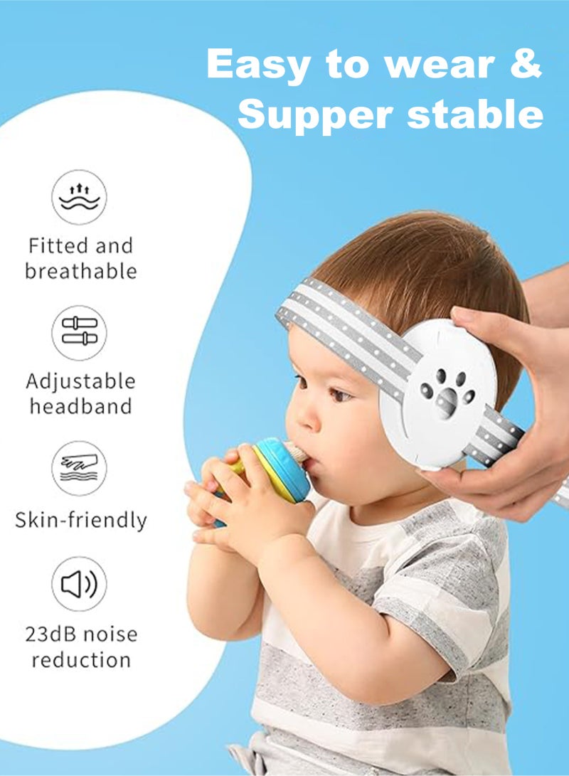 URbazaar Baby EarMuffs, Noise cancelling Headphones for Newborns, Infants & Toddlers (0-36 Months) | Hearing Protection for Sleeping, Travel, Concerts, Fireworks & Loud Noise Environments - Image 3